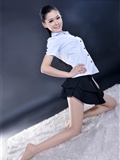 [Li cabinet] 2013.03.17 network beauty model Lingling domestic silk stockings beauty